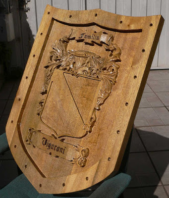 entalhe da placa Bollicho do Gaúcho