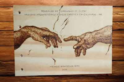 placa Criação do homem