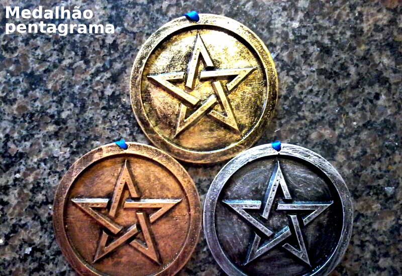 medalhão pentagrama