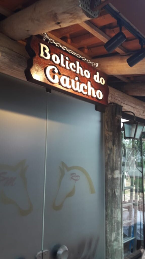 placa Bolicho do Gaúcho instalada