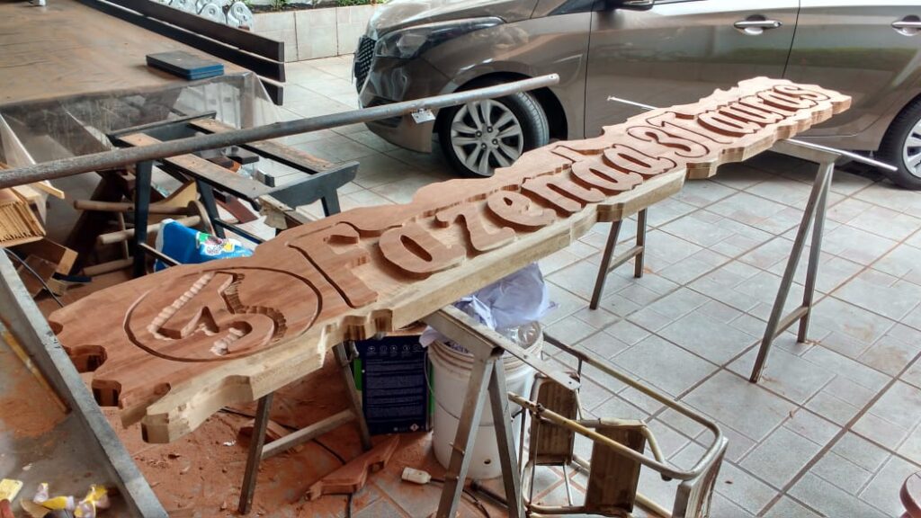 placa Fazenda 3 Touros