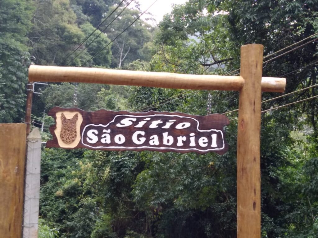 placa sítio São Gabriel